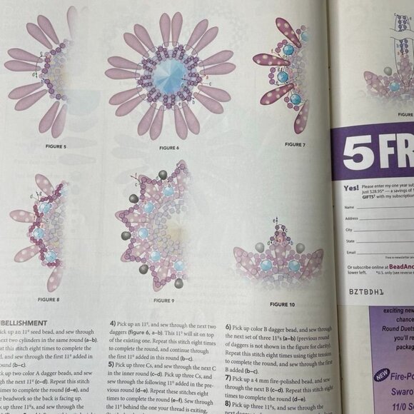 Bead & Button Magazine Jewelry Crafting Book u June 2018 Issue Beachy Bangles - Picture 8 of 8